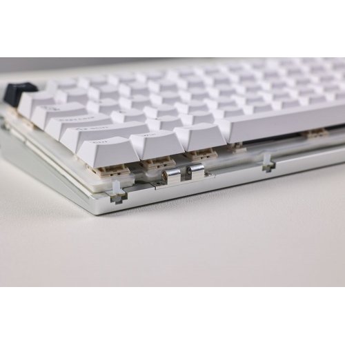 Клавіатура MCHOSE GX87 Ultra RGB Mechanical KTT Vintage White Switch Wireless (MC-GX87-A5) White Electrophoresis купити в Україні: Київ, Львів, Хмельницький, Тернопіль | Низька ціна, відгуки, характеристики від TELEMART фото