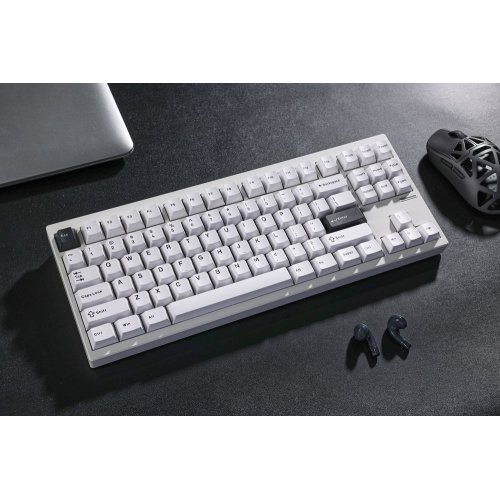 Клавіатура MCHOSE GX87 Ultra RGB Mechanical KTT Vintage White Switch Wireless (MC-GX87-A5) White Electrophoresis купити в Україні: Київ, Львів, Хмельницький, Тернопіль | Низька ціна, відгуки, характеристики від TELEMART фото