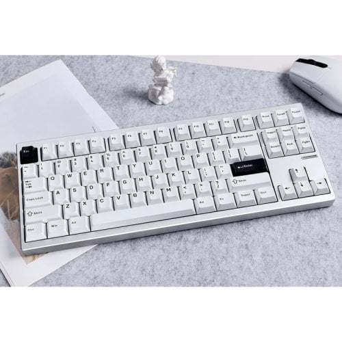 Купити Клавіатура MCHOSE GX87 Ultra RGB Mechanical KTT Vintage White Switch Wireless (MC-GX87-A5) White Electrophoresis - ціна в Києві, Львові, Вінниці, Хмельницькому, Франківську, Україні | інтернет-магазин TELEMART.UA фото