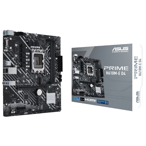 Материнська плата Asus PRIME H610M-E D4 (s1700, Intel H610) (Відновлено продавцем, 743891) купити з перевіркою сумісності: огляд, характеристики, ціна у Києві, Львові, Вінниці, Хмельницькому, Івано-Франківську, Україні | інтернет-магазин TELEMART.UA фото