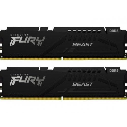 Уцінка озп Kingston DDR5 32GB (2x16GB) 6000Mhz FURY Beast Black (KF560C36BBE2K2-32) (Вітринний зразок, 743909) купити з перевіркою сумісності: огляд, характеристики, ціна у Києві, Львові, Вінниці, Хмельницькому, Івано-Франківську, Україні | інтернет-магазин TELEMART.UA фото