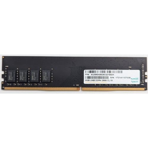 Купить Озу Apacer DDR4 8GB 2666Mhz (AU08GGB26CQYBGH) (Восстановлено продавцом, 743935) с проверкой совместимости: обзор, характеристики, цена в Киеве, Днепре, Одессе, Харькове, Украине | интернет-магазин TELEMART.UA фото