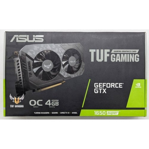 Відеокарта Asus TUF GeForce GTX 1650 SUPER Gaming OC 4096MB (TUF-GTX1650S-O4G-GAMING) (Відновлено продавцем, 743946) купити з перевіркою сумісності: огляд, характеристики, ціна у Києві, Львові, Вінниці, Хмельницькому, Івано-Франківську, Україні | інтернет-магазин TELEMART.UA фото