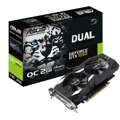 Продать Видеокарта Asus GeForce GTX 1050 Dual OC 2048MB (DUAL-GTX1050-O2G-V2) по Trade-In интернет-магазине Телемарт - Киев, Днепр, Украина фото