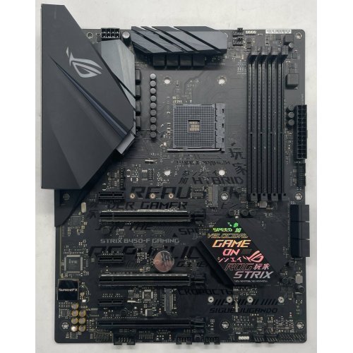 Купить Материнская плата Asus ROG STRIX B450-F GAMING (sAM4, AMD B450) (Восстановлено продавцом, 744096) с проверкой совместимости: обзор, характеристики, цена в Киеве, Днепре, Одессе, Харькове, Украине | интернет-магазин TELEMART.UA фото