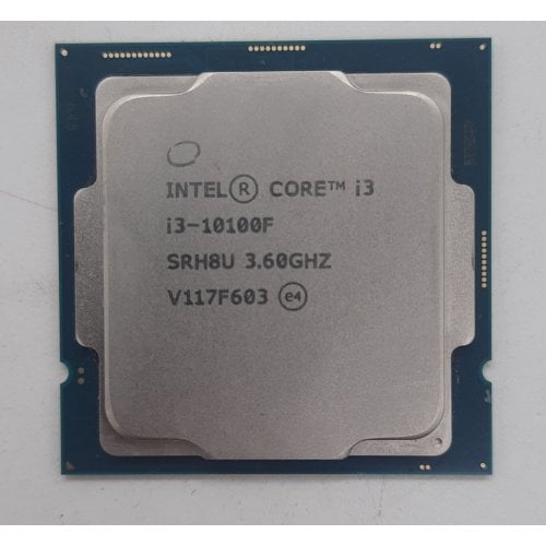 Процесор Intel Core i3-10100F 3.6(4.3)GHz 6MB s1200 Tray (CM8070104291318) (Відновлено продавцем, 744195) купити з перевіркою сумісності: огляд, характеристики, ціна у Києві, Львові, Вінниці, Хмельницькому, Івано-Франківську, Україні | інтернет-магазин TELEMART.UA фото