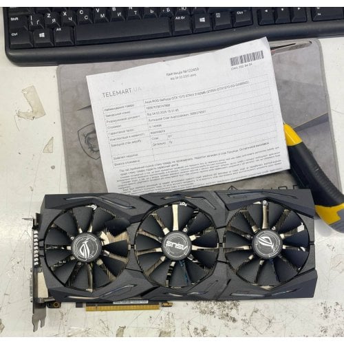 Купить Видеокарта Asus ROG GeForce GTX 1070 STRIX 8192MB (STRIX-GTX1070-8G-GAMING) (Восстановлено продавцом, 744212) с проверкой совместимости: обзор, характеристики, цена в Киеве, Днепре, Одессе, Харькове, Украине | интернет-магазин TELEMART.UA фото