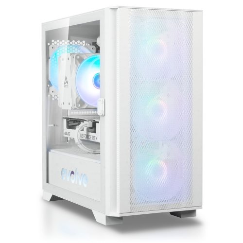 Компьютер EVOLVE CyberPart Gold 5H+ (EVCP-G5HR750FN406-D532S1TWH) White купить в Украине: Киев, Днепр, Харьков, Одесса  | Низкая цена, отзывы, характеристики от TELEMART фото