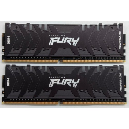 Купить Озу Kingston DDR4 32GB (2x16GB) 3600Mhz FURY Renegade RGB Black (KF436C16RB1AK2/32) (Восстановлено продавцом, 744354) с проверкой совместимости: обзор, характеристики, цена в Киеве, Днепре, Одессе, Харькове, Украине | интернет-магазин TELEMART.UA фото