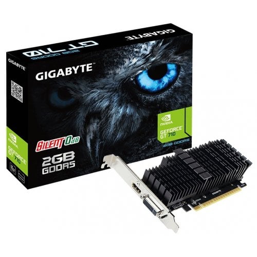 Фото Видеокарта Gigabyte GeForce GT 710 Silent 2048MB (GV-N710D5SL-2GL)