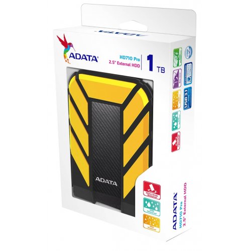Купить Внешний HDD ADATA HD710 Pro Durable 1TB (AHD710P-1TU31-CYL) Yellow - цена в Харькове, Киеве, Днепре, Одессе
в интернет-магазине Telemart фото