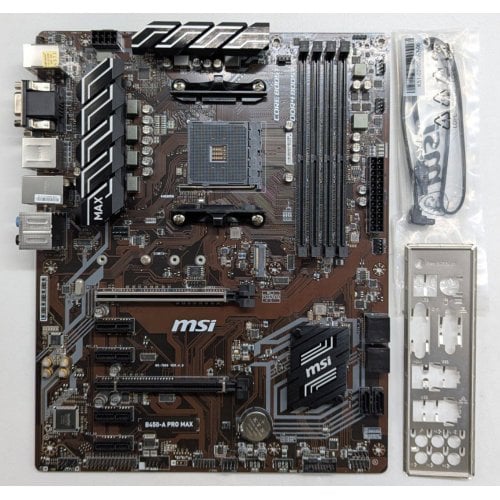 Купить Материнская плата MSI B450-A PRO MAX (sAM4, AMD B450) (Восстановлено продавцом, 744629) с проверкой совместимости: обзор, характеристики, цена в Киеве, Днепре, Одессе, Харькове, Украине | интернет-магазин TELEMART.UA фото