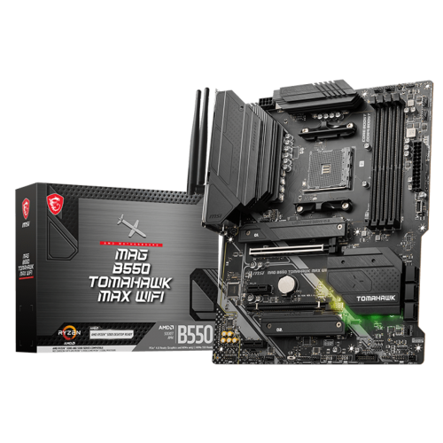 Материнська плата MSI MAG B550 TOMAHAWK MAX WIFI (sAM4, AMD B550) (Відновлено продавцем, 744631) купити з перевіркою сумісності: огляд, характеристики, ціна у Києві, Львові, Вінниці, Хмельницькому, Івано-Франківську, Україні | інтернет-магазин TELEMART.UA фото