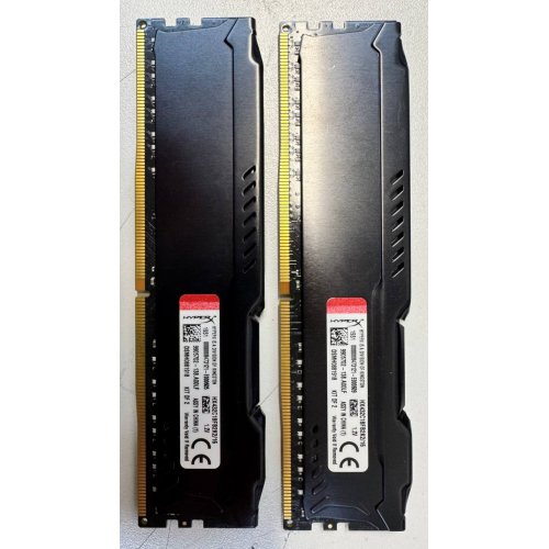 Купить Озу Kingston DDR4 16GB (2x8GB) 3200Mhz HyperX Fury Black (HX432C18FB2K2/16) (Восстановлено продавцом, 744715) с проверкой совместимости: обзор, характеристики, цена в Киеве, Днепре, Одессе, Харькове, Украине | интернет-магазин TELEMART.UA фото