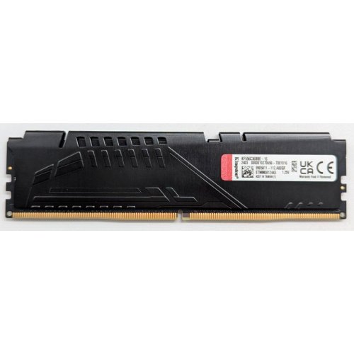 Озп Kingston DDR5 16GB 5600Mhz FURY Beast (KF556C36BBE-16) (Відновлено продавцем, 744720) купити з перевіркою сумісності: огляд, характеристики, ціна у Києві, Львові, Вінниці, Хмельницькому, Івано-Франківську, Україні | інтернет-магазин TELEMART.UA фото