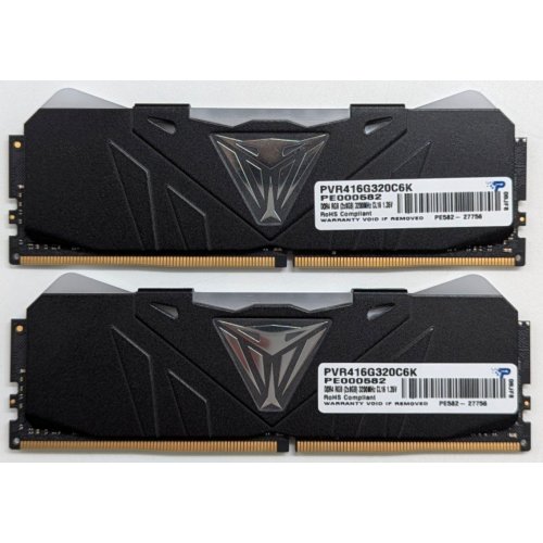 Купить Озу Patriot DDR4 16GB (2x8GB) 3200Mhz Viper RGB (PVR416G320C6K) (Восстановлено продавцом, 744730) с проверкой совместимости: обзор, характеристики, цена в Киеве, Днепре, Одессе, Харькове, Украине | интернет-магазин TELEMART.UA фото