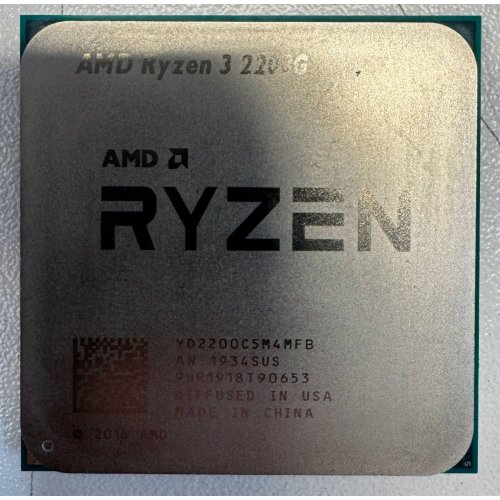 Купить Процессор AMD Ryzen 3 2200G 3.5(3.7)GHz sAM4 Tray (YD220BC5M4MFB) (Восстановлено продавцом, 744733) с проверкой совместимости: обзор, характеристики, цена в Киеве, Днепре, Одессе, Харькове, Украине | интернет-магазин TELEMART.UA фото