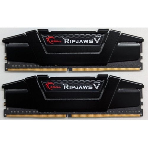 Озп G.Skill DDR4 32GB (2x16GB) 3600Mhz Ripjaws V Black (F4-3600C16D-32GVKC) (Відновлено продавцем, 744748) купити з перевіркою сумісності: огляд, характеристики, ціна у Києві, Львові, Вінниці, Хмельницькому, Івано-Франківську, Україні | інтернет-магазин TELEMART.UA фото