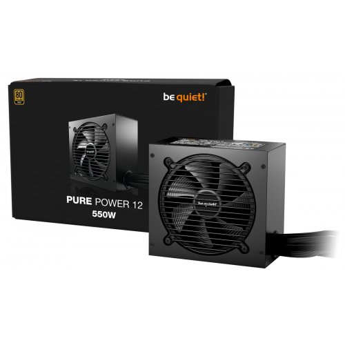 Блок живлення Be Quiet! Pure Power 12 550W (BP001EU) купити з перевіркою сумісності: огляд, характеристики, ціна у Києві, Львові, Вінниці, Хмельницькому, Івано-Франківську, Україні | інтернет-магазин TELEMART.UA фото