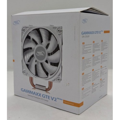 Купить Кулер Deepcool GAMMAXX GTE V2 (DP-MCH4-GMX-GTE-V2WH) White (Восстановлено продавцом, 744796) с проверкой совместимости: обзор, характеристики, цена в Киеве, Днепре, Одессе, Харькове, Украине | интернет-магазин TELEMART.UA фото