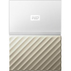 Зовнішній HDD Western Digital My Passport Ultra 2TB (WDBFKT0020BGD-WESN) White/Gold