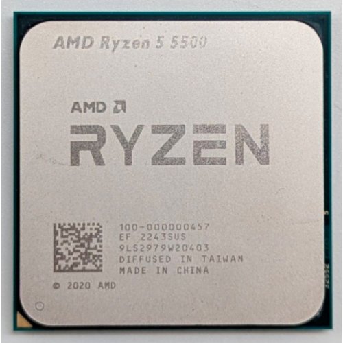 Купить Процессор AMD Ryzen 5 5500 3.6(4.2)GHz 16MB sAM4 Tray (100-000000457) (Восстановлено продавцом, 744988) с проверкой совместимости: обзор, характеристики, цена в Киеве, Днепре, Одессе, Харькове, Украине | интернет-магазин TELEMART.UA фото