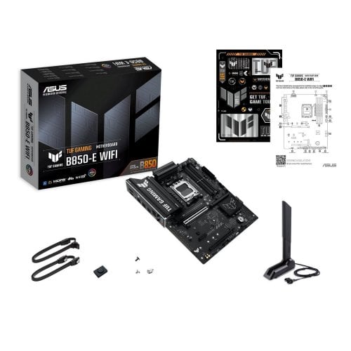 Купить Материнская плата Asus TUF GAMING B850-E WIFI (sAM5, AMD B850) с проверкой совместимости: обзор, характеристики, цена в Киеве, Днепре, Одессе, Харькове, Украине | интернет-магазин TELEMART.UA фото