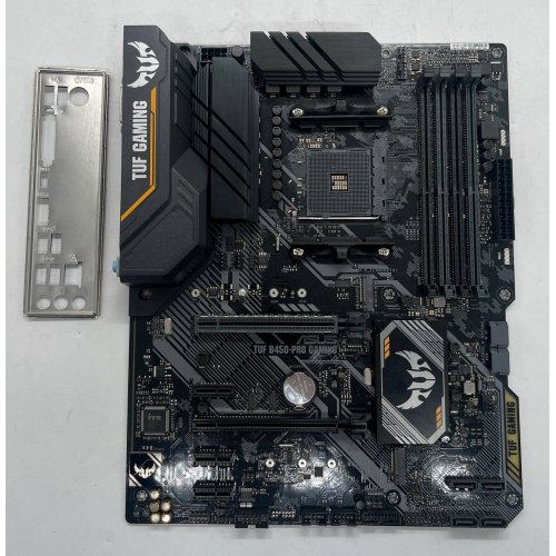 Материнська плата Asus TUF B450-PRO GAMING (sAM4, AMD B450) (Відновлено продавцем, 745032) купити з перевіркою сумісності: огляд, характеристики, ціна у Києві, Львові, Вінниці, Хмельницькому, Івано-Франківську, Україні | інтернет-магазин TELEMART.UA фото