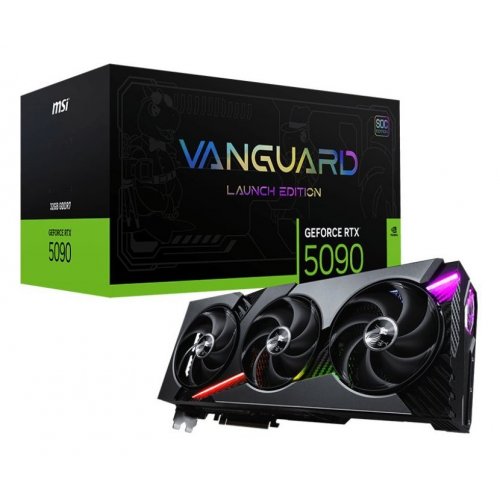 Уцінка відеокарта MSI GeForce RTX 5090 VANGUARD SOC LAUNCH EDITION 32768MB (RTX 5090 32G VANGUARD SOC LAUNCH EDITION) (Розкрите пакування, 745037) купити з перевіркою сумісності: огляд, характеристики, ціна у Києві, Львові, Вінниці, Хмельницькому, Івано-Франківську, Україні | інтернет-магазин TELEMART.UA фото