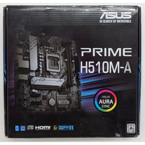 Материнська плата Asus PRIME H510M-A (s1200, Intel H510) (Відновлено продавцем, 745099) купити з перевіркою сумісності: огляд, характеристики, ціна у Києві, Львові, Вінниці, Хмельницькому, Івано-Франківську, Україні | інтернет-магазин TELEMART.UA фото