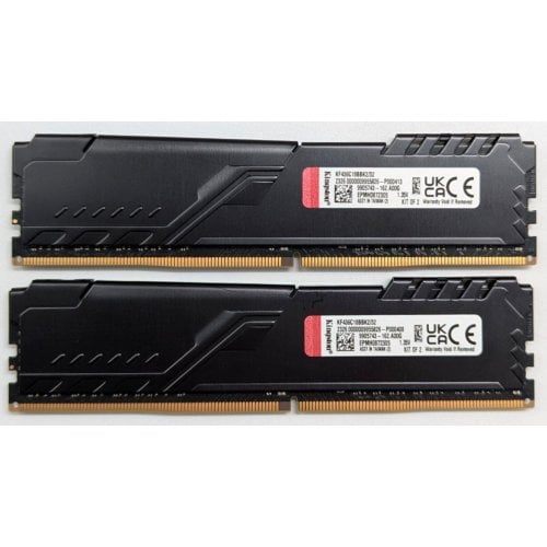 Озп Kingston DDR4 32GB (2x16GB) 3600Mhz FURY Beast Black (KF436C18BBK2/32) (Відновлено продавцем, 745190) купити з перевіркою сумісності: огляд, характеристики, ціна у Києві, Львові, Вінниці, Хмельницькому, Івано-Франківську, Україні | інтернет-магазин TELEMART.UA фото