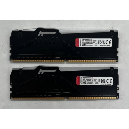 Озп Kingston DDR5 32GB (2x16GB) 6000Mhz FURY Beast RGB (KF560C36BBEAK2-32) (Відновлено продавцем, 745223) купити з перевіркою сумісності: огляд, характеристики, ціна у Києві, Львові, Вінниці, Хмельницькому, Івано-Франківську, Україні | інтернет-магазин TELEMART.UA фото