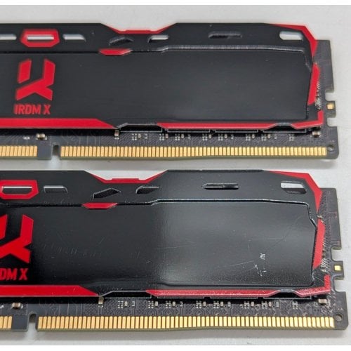 Озп GoodRAM DDR4 16GB (2x8GB) 3200Mhz Iridium X Black (IR-X3200D464L16SA/16GDC) (Відновлено продавцем, 745351) купити з перевіркою сумісності: огляд, характеристики, ціна у Києві, Львові, Вінниці, Хмельницькому, Івано-Франківську, Україні | інтернет-магазин TELEMART.UA фото