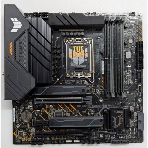 Материнська плата Asus TUF GAMING B660M-PLUS WIFI (s1700, B660) (Відновлено продавцем, 745369) купити з перевіркою сумісності: огляд, характеристики, ціна у Києві, Львові, Вінниці, Хмельницькому, Івано-Франківську, Україні | інтернет-магазин TELEMART.UA фото