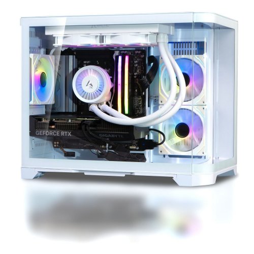 Купити Комп'ютер HEXO Gaming RTX5070 Pro (HGB-7500FN5070-D532S1TWH) White - ціна в Києві, Львові, Вінниці, Хмельницькому, Франківську, Україні | інтернет-магазин TELEMART.UA фото