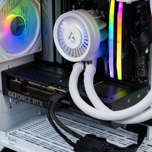 Купити Комп'ютер HEXO Gaming RTX5070 Pro (HGB-7500FN5070-D532S1TWH) White - ціна в Києві, Львові, Вінниці, Хмельницькому, Франківську, Україні | інтернет-магазин TELEMART.UA фото