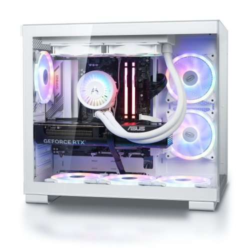 Купити Комп'ютер HEXO Gaming RTX5070 Pro (HGB-7500FN5070-D532S1TWH) White - ціна в Києві, Львові, Вінниці, Хмельницькому, Франківську, Україні | інтернет-магазин TELEMART.UA фото
