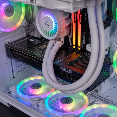 Купити Комп'ютер HEXO Gaming RTX5070 Pro (HGB-7500FN5070-D532S1TWH) White - ціна в Києві, Львові, Вінниці, Хмельницькому, Франківську, Україні | інтернет-магазин TELEMART.UA фото