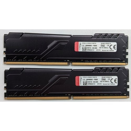 Озп HyperX DDR4 16GB (2x8GB) 3000Mhz FURY Black (HX430C15FB3K2/16) (Відновлено продавцем, 745449) купити з перевіркою сумісності: огляд, характеристики, ціна у Києві, Львові, Вінниці, Хмельницькому, Івано-Франківську, Україні | інтернет-магазин TELEMART.UA фото