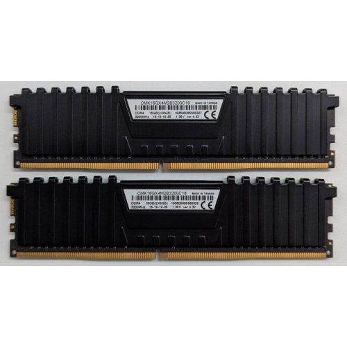 Озп Corsair DDR4 16GB (2x8GB) 3200Mhz Vengeance LPX (CMK16GX4M2B3200C16) Black (Відновлено продавцем, 745459) купити з перевіркою сумісності: огляд, характеристики, ціна у Києві, Львові, Вінниці, Хмельницькому, Івано-Франківську, Україні | інтернет-магазин TELEMART.UA фото