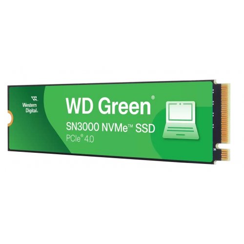 SSD-диск Western Digital Green SN3000 3D NAND QLC 1TB (2280 PCI-E) NVMe x4 (WDS100T4G0E-00CPS0) купити з перевіркою сумісності: огляд, характеристики, ціна у Києві, Львові, Вінниці, Хмельницькому, Івано-Франківську, Україні | інтернет-магазин TELEMART.UA фото