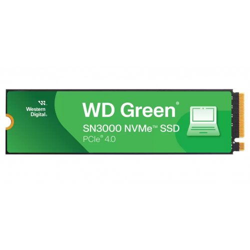 Купить SSD-диск Western Digital Green SN3000 3D NAND QLC 2TB (2280 PCI-E) NVMe x4 (WDS200T4G0E-00CPS0) с проверкой совместимости: обзор, характеристики, цена в Киеве, Днепре, Одессе, Харькове, Украине | интернет-магазин TELEMART.UA фото