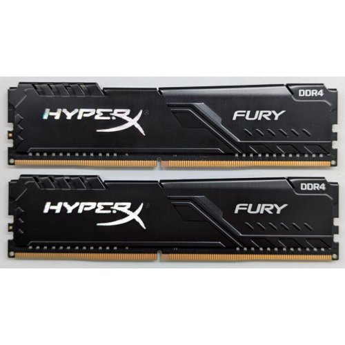 Озп HyperX DDR4 16GB (2x8GB) 3600Mhz Fury Black (HX436C17FB3K2/16) (Відновлено продавцем, 745467) купити з перевіркою сумісності: огляд, характеристики, ціна у Києві, Львові, Вінниці, Хмельницькому, Івано-Франківську, Україні | інтернет-магазин TELEMART.UA фото