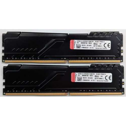 Купить Озу HyperX DDR4 16GB (2x8GB) 3600Mhz Fury Black (HX436C17FB3K2/16) (Восстановлено продавцом, 745467) с проверкой совместимости: обзор, характеристики, цена в Киеве, Днепре, Одессе, Харькове, Украине | интернет-магазин TELEMART.UA фото