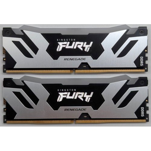 Купить Озу Kingston DDR5 96GB (2x48GB) 6000Mhz FURY Renegade RGB Silver (KF560C32RSAK2-96) (Восстановлено продавцом, 745477) с проверкой совместимости: обзор, характеристики, цена в Киеве, Днепре, Одессе, Харькове, Украине | интернет-магазин TELEMART.UA фото