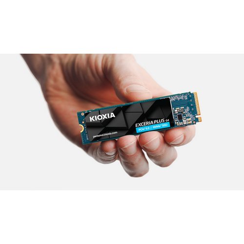 Купить SSD-диск Kioxia Exceria Plus G4 3D BiCS FLASH TLC 1TB M.2 (2280 PCI-E) NVMe x4 (LVD10Z001TG8) с проверкой совместимости: обзор, характеристики, цена в Киеве, Днепре, Одессе, Харькове, Украине | интернет-магазин TELEMART.UA фото