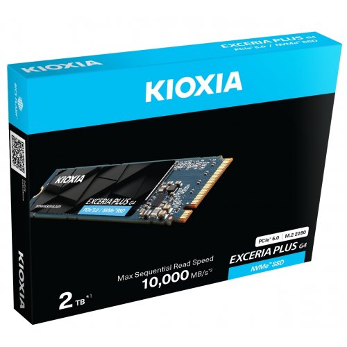 SSD-диск Kioxia Exceria Plus G4 3D BiCS FLASH TLC 2TB M.2 (2280 PCI-E) NVMe x4 (LVD10Z002TG8) купити з перевіркою сумісності: огляд, характеристики, ціна у Києві, Львові, Вінниці, Хмельницькому, Івано-Франківську, Україні | інтернет-магазин TELEMART.UA фото