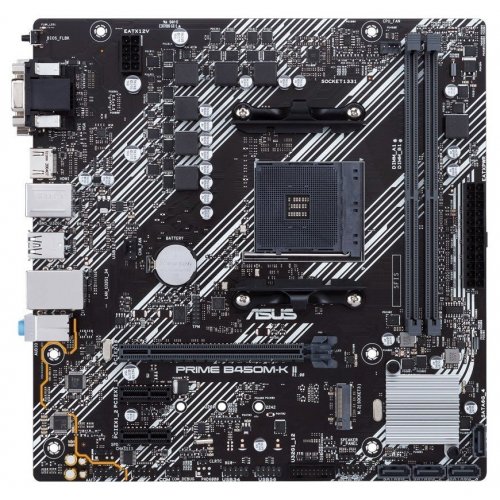 Уцінка материнська плата Asus PRIME B450M-K II (sAM4, AMD B450) (Сліди встановлення, 745550) купити з перевіркою сумісності: огляд, характеристики, ціна у Києві, Львові, Вінниці, Хмельницькому, Івано-Франківську, Україні | інтернет-магазин TELEMART.UA фото