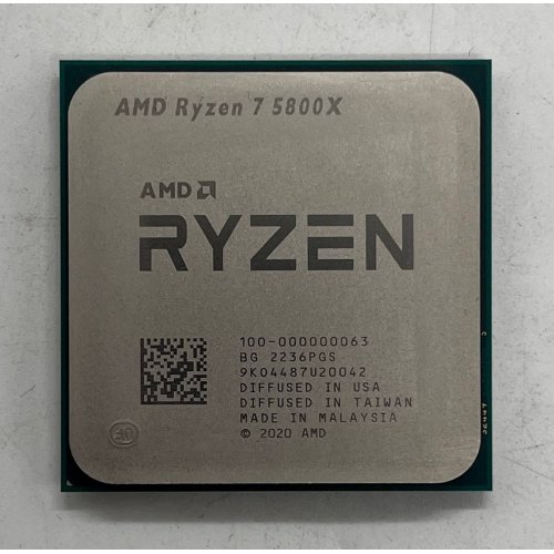 Процесор AMD Ryzen 7 5800X 3.8(4.7)GHz 32MB sAM4 Tray (100-000000063) (Відновлено продавцем, 745551) купити з перевіркою сумісності: огляд, характеристики, ціна у Києві, Львові, Вінниці, Хмельницькому, Івано-Франківську, Україні | інтернет-магазин TELEMART.UA фото