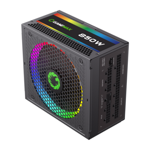 Блок живлення GAMEMAX RGB850 PRO 850W (RGB 850 PRO ATX3.0/3.1 PCIE5.0/5.1) Black (Стан нового, 745575) купити з перевіркою сумісності: огляд, характеристики, ціна у Києві, Львові, Вінниці, Хмельницькому, Івано-Франківську, Україні | інтернет-магазин TELEMART.UA фото